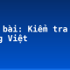 Soạn bài: Kiểm tra phần tiếng Việt