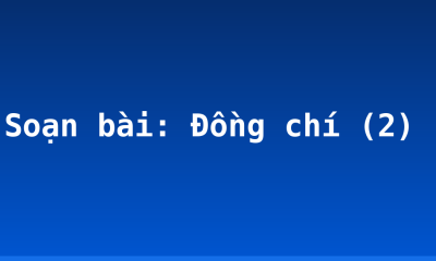 Soạn bài: Đồng chí (2)