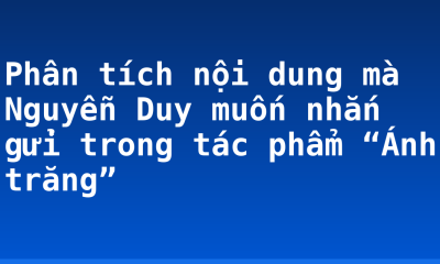 Phân tích nội dung mà Nguyễn Duy muốn nhắn gửi trong tác phẩm “Ánh trăng”