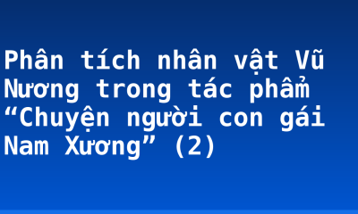 Phân tích nhân vật Vũ Nương trong tác phẩm “Chuyện người con gái Nam Xương” (2)