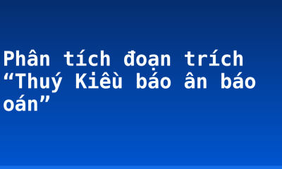 Phân tích đoạn trích “Thuý Kiều báo ân báo oán”