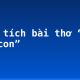 Phân tích bài thơ “Nói với con”