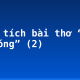 Phân tích bài thơ “Mây và sóng” (2)