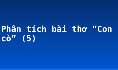 Phân tích bài thơ “Con cò” (5)