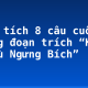 Phân tích 8 câu cuối trong đoạn trích “Kiều ở lầu Ngưng Bích”