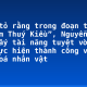 Chứng tỏ rằng trong đoạn trích “Chị em Thuý Kiều”, Nguyễn Du đã cho thấy tài năng tuyệt vời khi ông thực hiện thành công việc cá tính hoá nhân vật