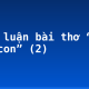 Bình luận bài thơ “Nói với con” (2)
