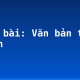 Soạn bài: Văn bản tường trình