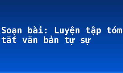Soạn bài: Luyện tập tóm tắt văn bản tự sự