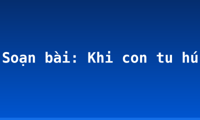 Soạn bài: Khi con tu hú