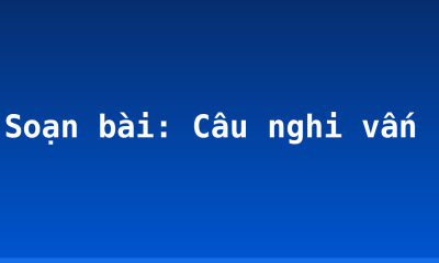 Soạn bài: Câu nghi vấn