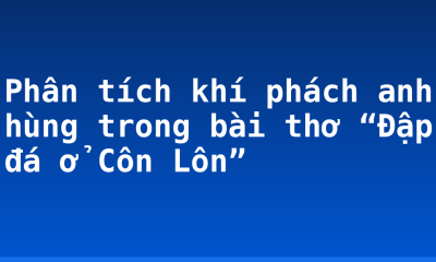 Phân tích khí phách anh hùng trong bài thơ “Đập đá ở Côn Lôn”
