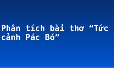 Phân tích bài thơ “Tức cảnh Pác Bó”