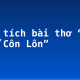 Phân tích bài thơ “Đập đá ở Côn Lôn”
