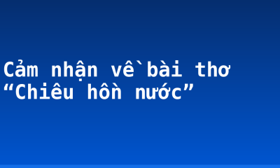 Cảm nhận về bài thơ “Chiêu hồn nước”