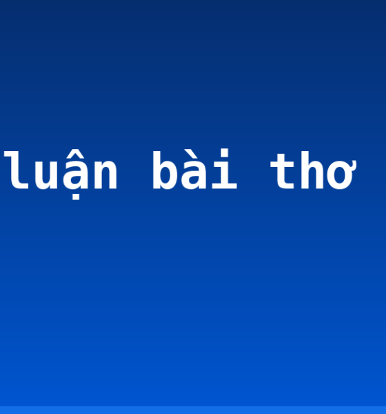Bình luận bài thơ “Ông đồ”