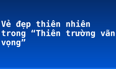 Vẻ đẹp thiên nhiên trong “Thiên trường vãn vọng”