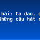 Soạn bài: Ca dao, dân ca: Những câu hát châm biếm