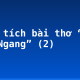 Phân tích bài thơ “Qua đèo Ngang” (2)