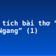 Phân tích bài thơ “Qua đèo Ngang” (1)
