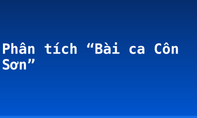Phân tích “Bài ca Côn Sơn”