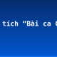 Phân tích “Bài ca Côn Sơn”