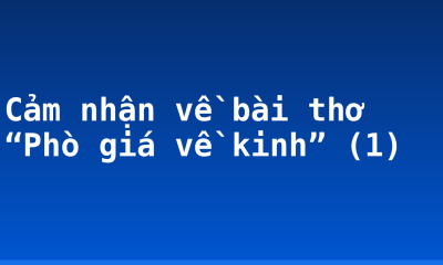Cảm nhận về bài thơ “Phò giá về kinh” (1)