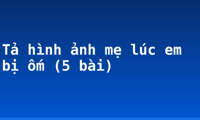 Tả hình ảnh mẹ lúc em bị ốm (5 bài)