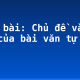 Soạn bài: Chủ đề và dàn bài của bài văn tự sự (1)