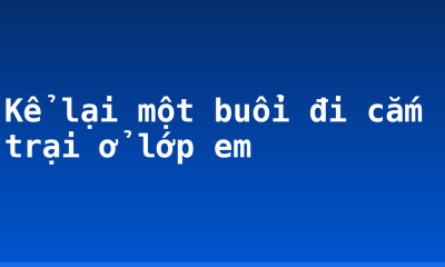 Kể lại một buổi đi cắm trại ở lớp em