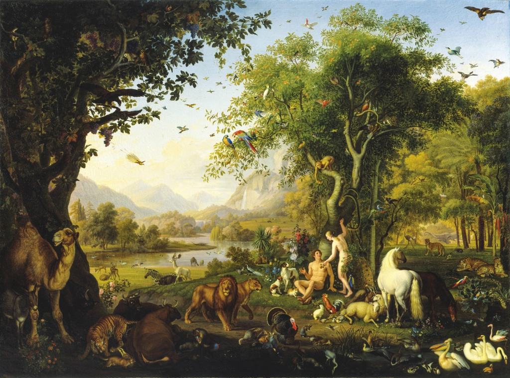 Doi song tinh duc ky quac khien loai nguoi khac biet? hinh anh 1 Johann_Wenzel_Peter_Adam_and_Eve_in_the_earthly_paradise.jpg
