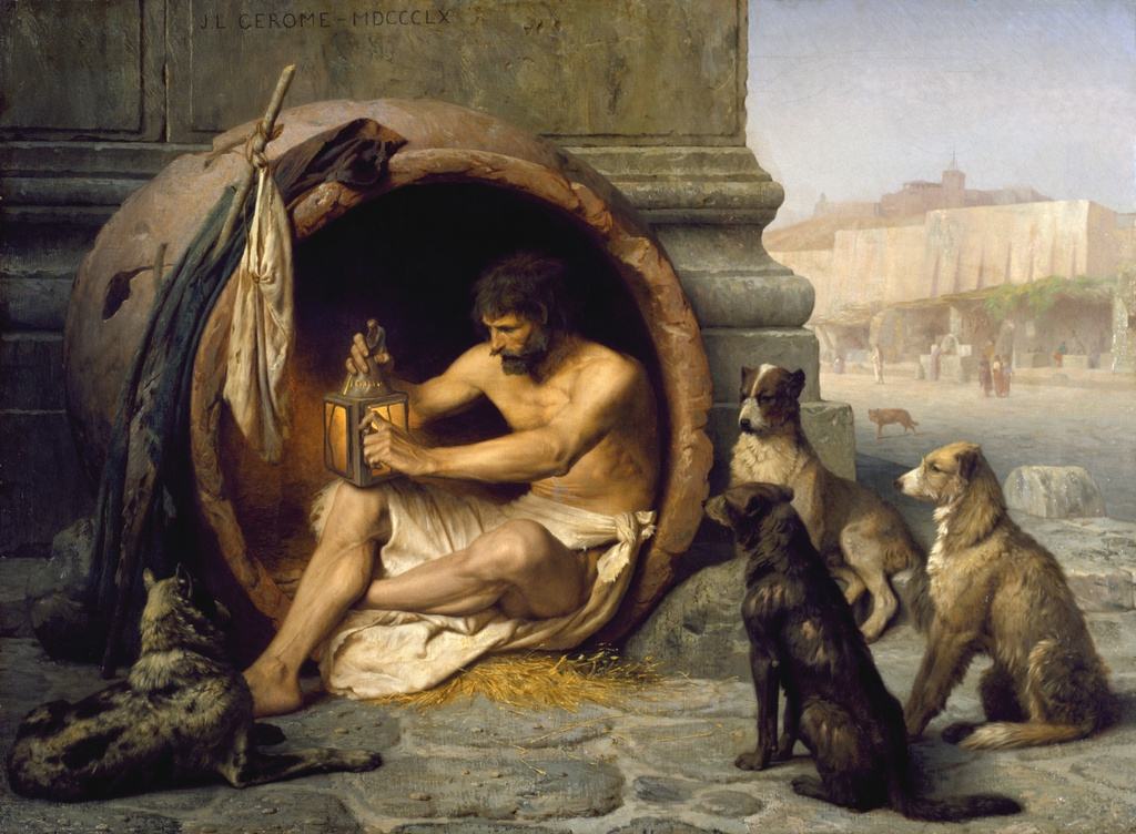 Tai sao ta can chu nghia khac ky de song vui khoe? hinh anh 2 Jean_Leon_Gerome_Diogenes_Walters_37131.jpg