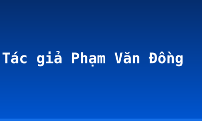 Tác giả Phạm Văn Đồng