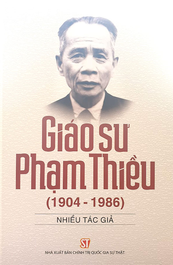 Bìa sách Giáo sư Phạm Thiều (1904-1986).