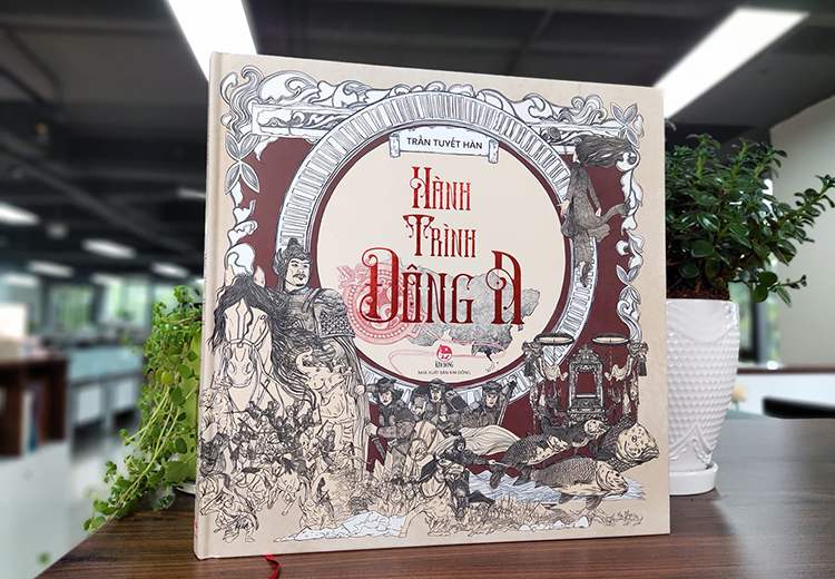 Bìa sách Hành trình Đông A - phát hành đầu tháng 7. Ảnh: NXB Kim Đồng.
