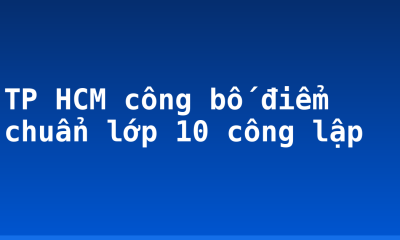 TP HCM công bố điểm chuẩn lớp 10 công lập