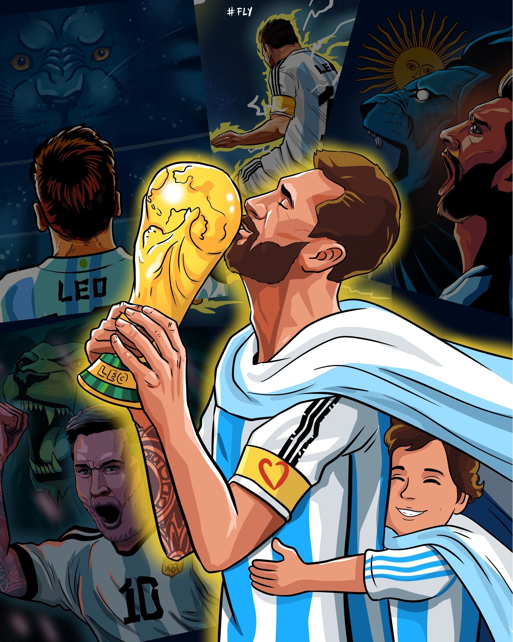 Tranh ve Messi anh 1